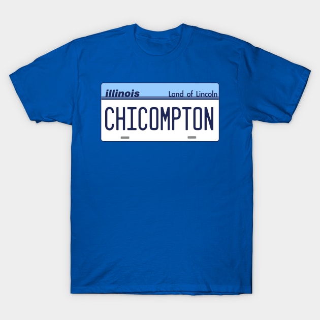 Chicompton ))(( Chicago Compton Mashup T-Shirt by darklordpug